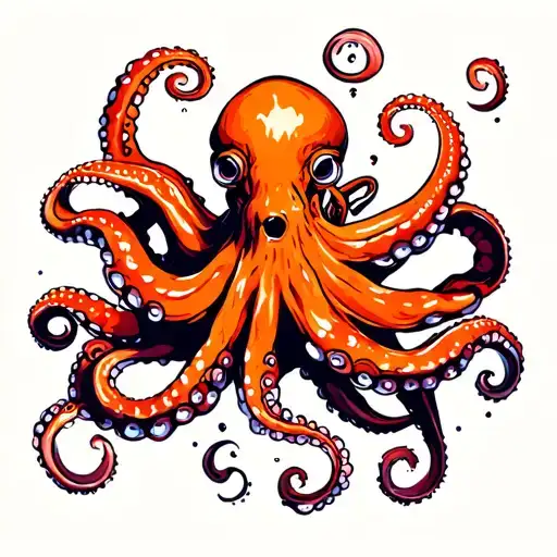 Octopus Fighting Diver