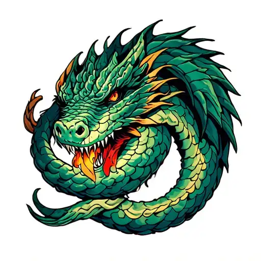 Jormungandr Wrapping Around Arm