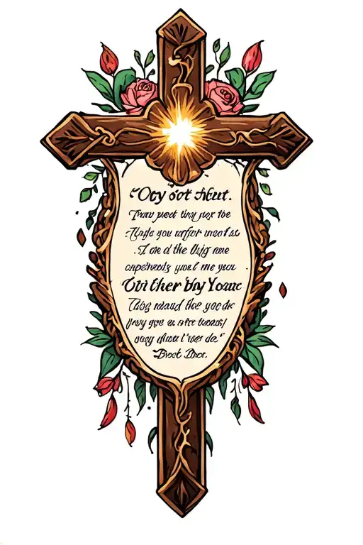 Cross With Bible Verse