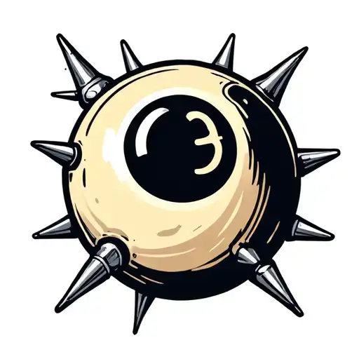 Eightball With Spikes