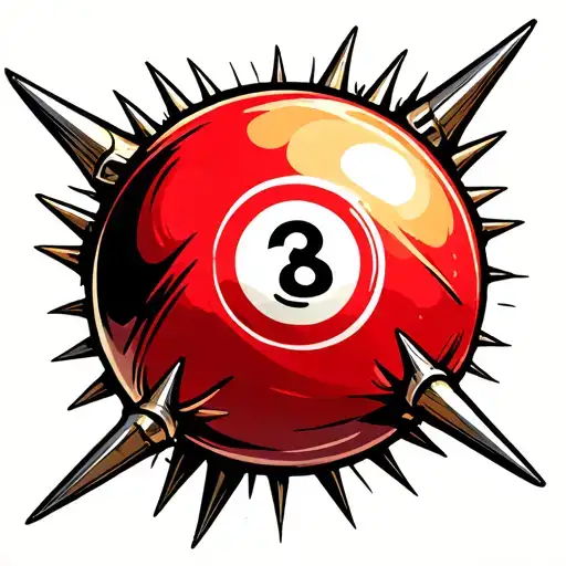 Eight Ball With Spikes