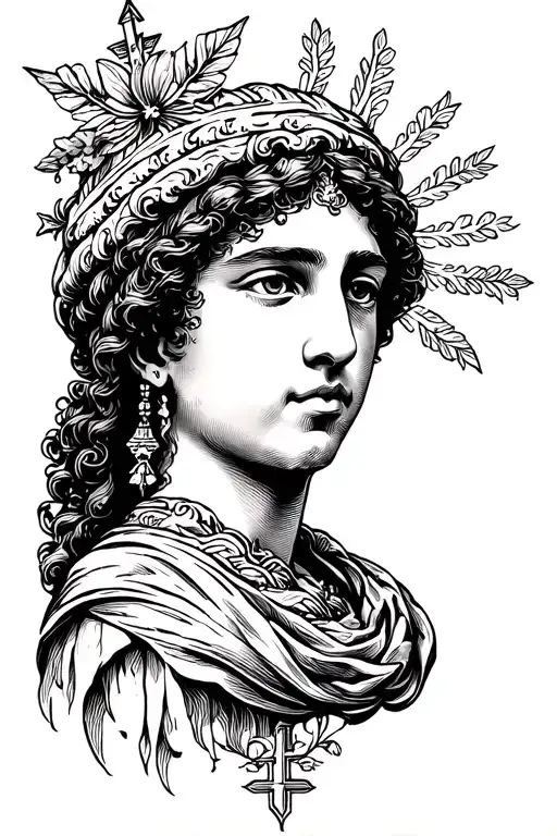 Can You Make My A Tattoo That Is A Mix's Of Greek Culture And Christianity
