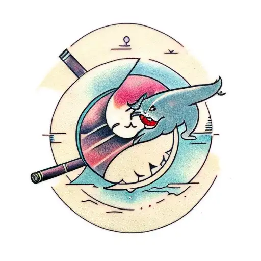 Sun And Moon Drinking Wine