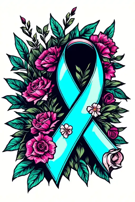 Ovarian Cancer Ribbon