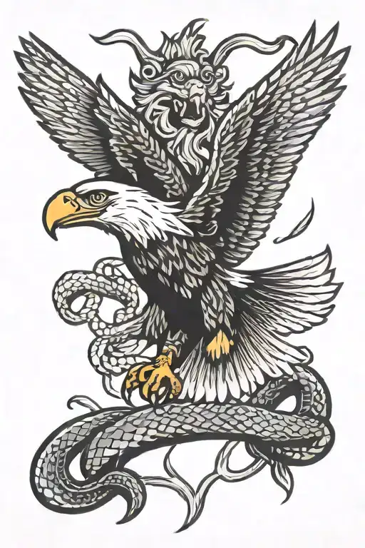 Eagle And Snake
