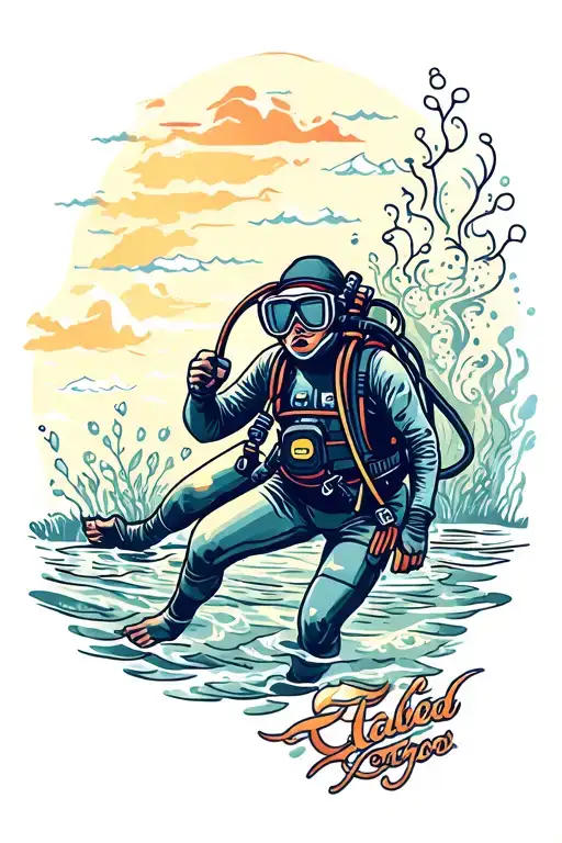 Scuba Diving Scene
