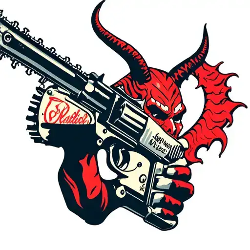 Gun Devil From Chainsaw Man Side Profile