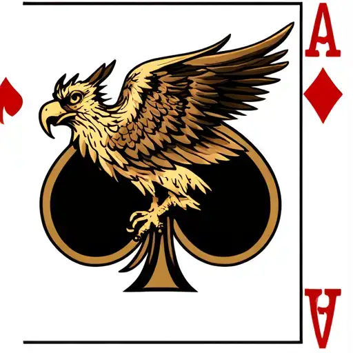 Ace Of Hearts Ace Of Spades With Griffin