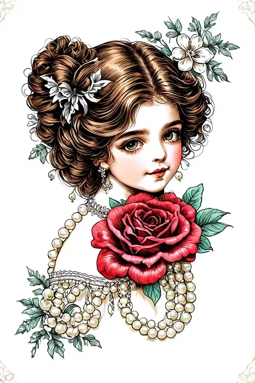 Daughter With Pearls