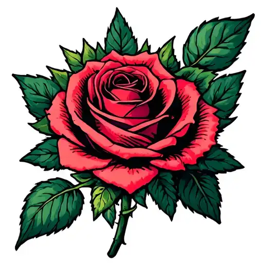 5 Roses But One Is Darken Out