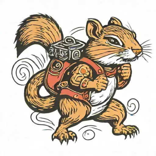 A Cool Chipmunk Fighter