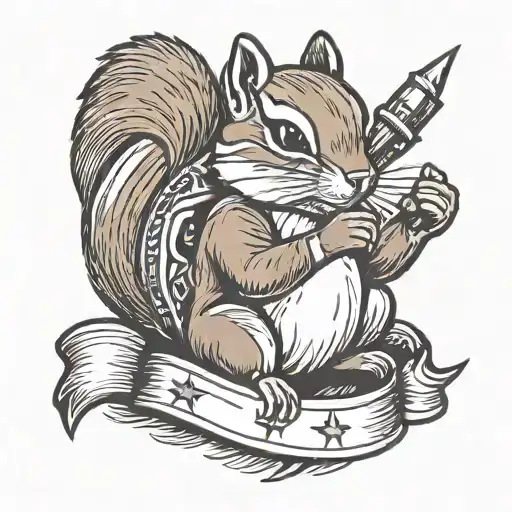 A Cool Chipmunk Fighter