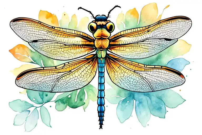 Watercolor Dragonfly