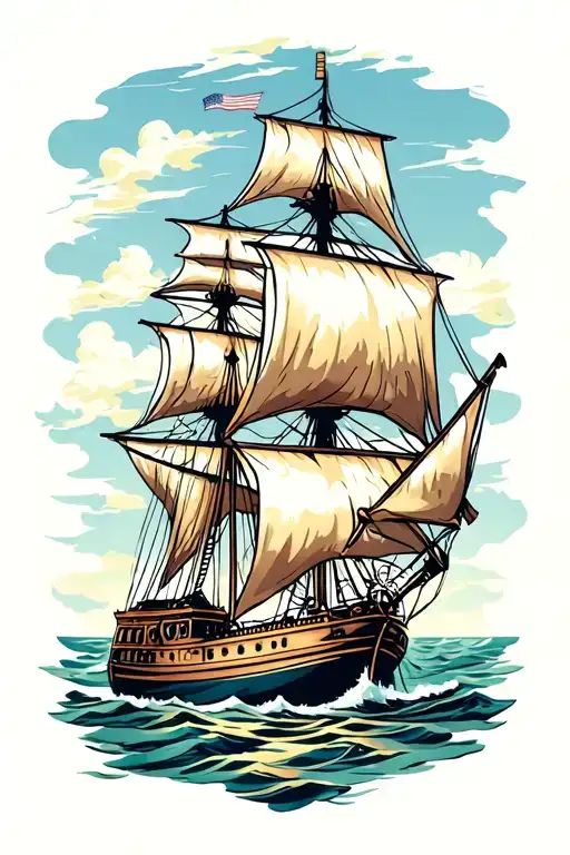 Sail Ship Old School
