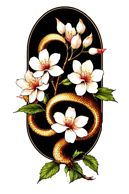 Serpent Apple Blossom Flower