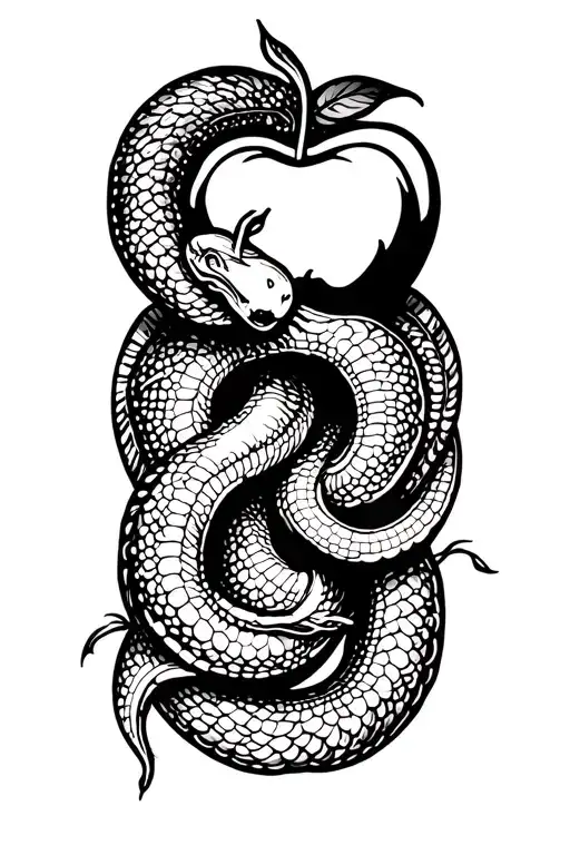 Serpent Showing Apple