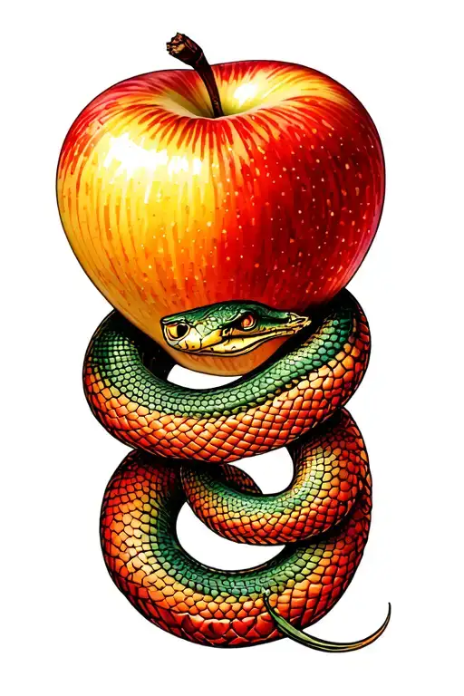 Serpent Offering Apple