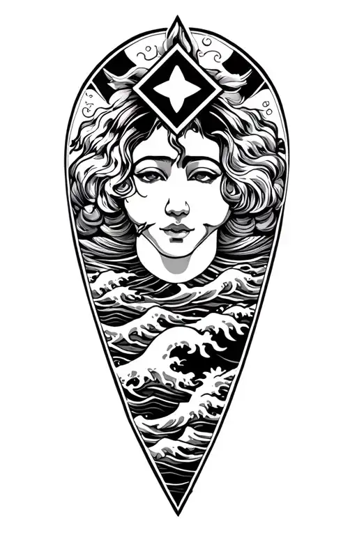 Maltese Cross Japanese Waves