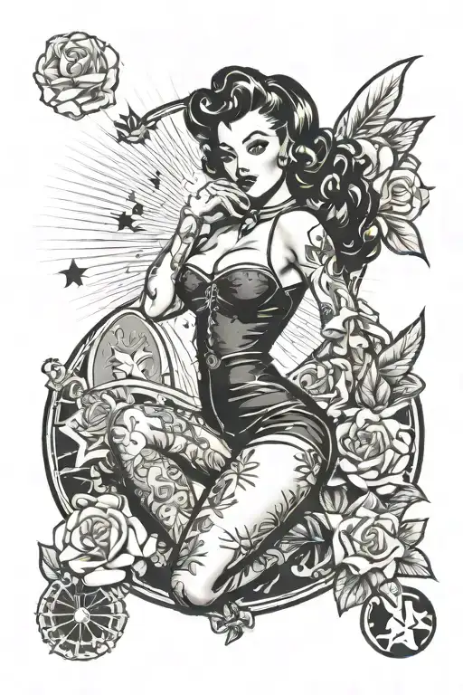 Black Pinup Girl