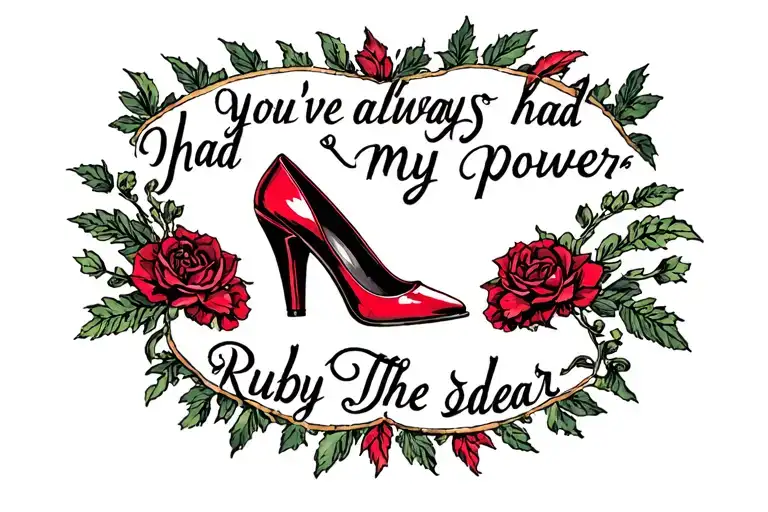 Ruby Slippers You've Always Had The Power My Dear