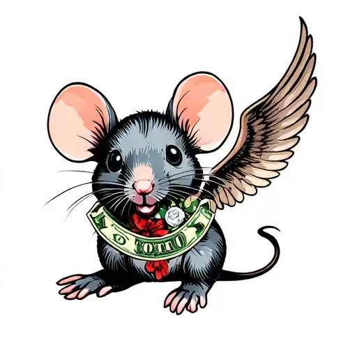 Mouse Money Flying