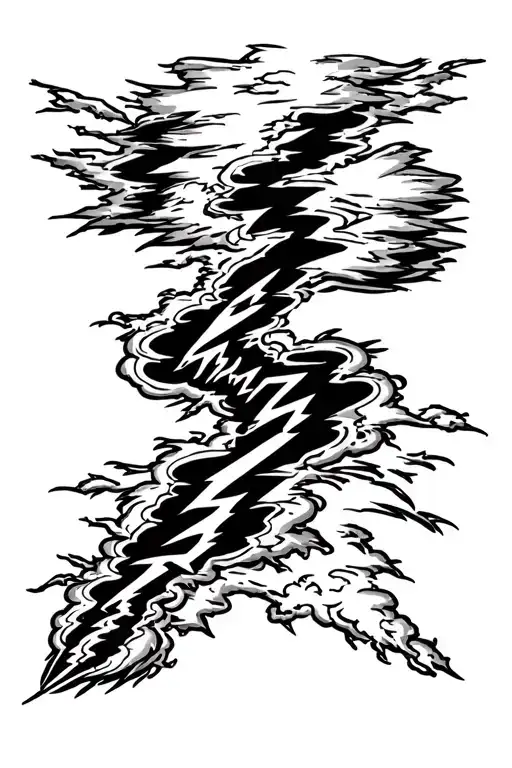 Thunderstorm With Lightning Bolts