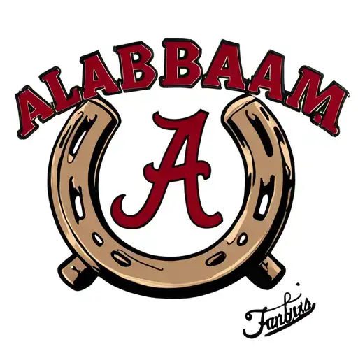 Horseshoe With Alabama Logo