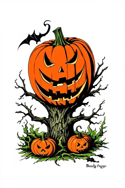 Scary Halloween Pumpkin