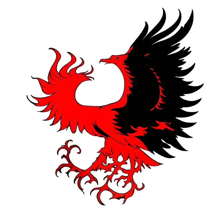 Phoenix Rising From Ashes