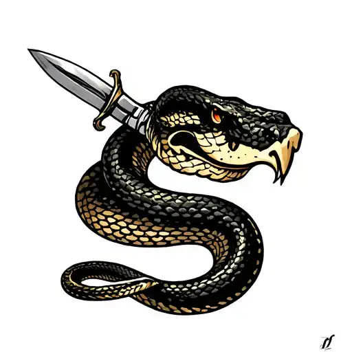 Snake And Dagger