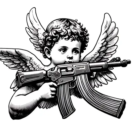 Cherub Aiming Ak47