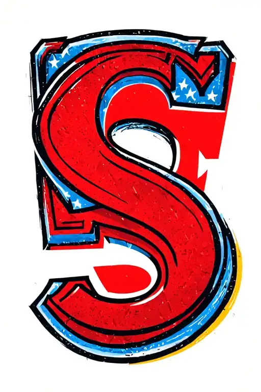 Superman Symbol With The T Instead Of An S