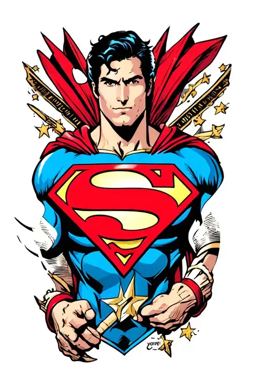 T Superman Symbol Made