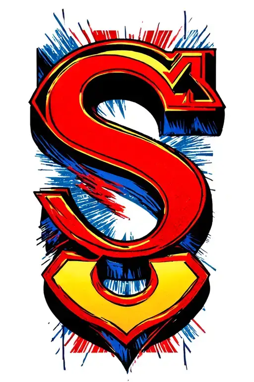 Superman Symbol But Instead Of Using An S I Want To Put A T In The Symbol
