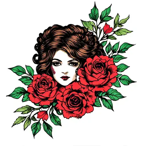 Woman Tattoo Design
