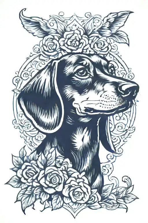 Dachshund Old School