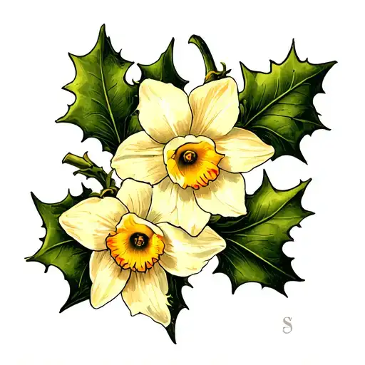 Holly And Narcissus