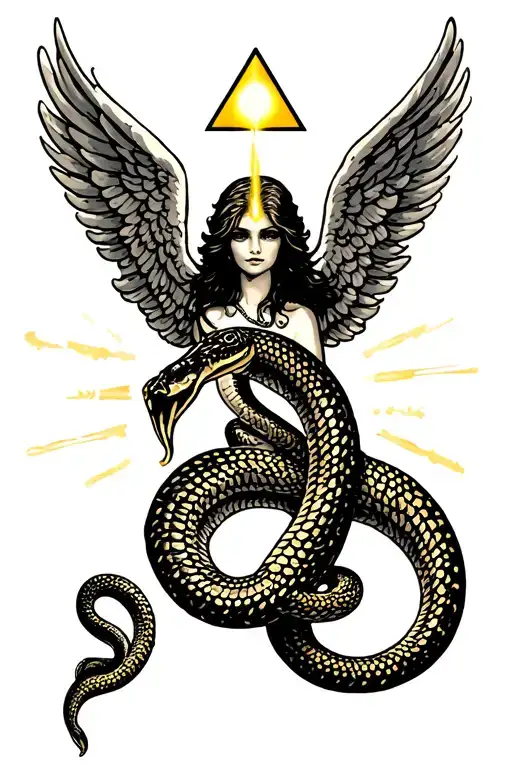 Triangle Snake Angel Light Awake