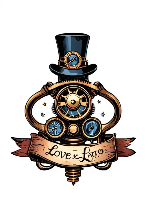Steampunk Navy Love