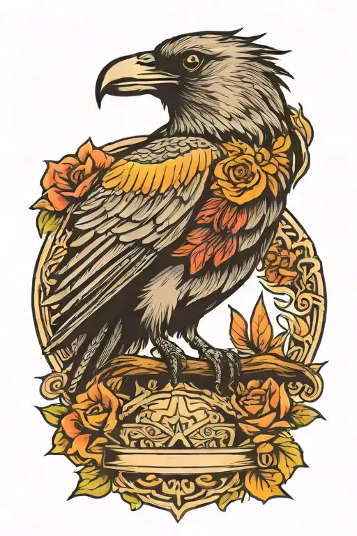 Rainbow Crow Fading To Black And Grey