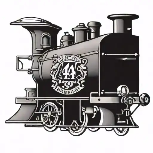 Locomotive With Number 14