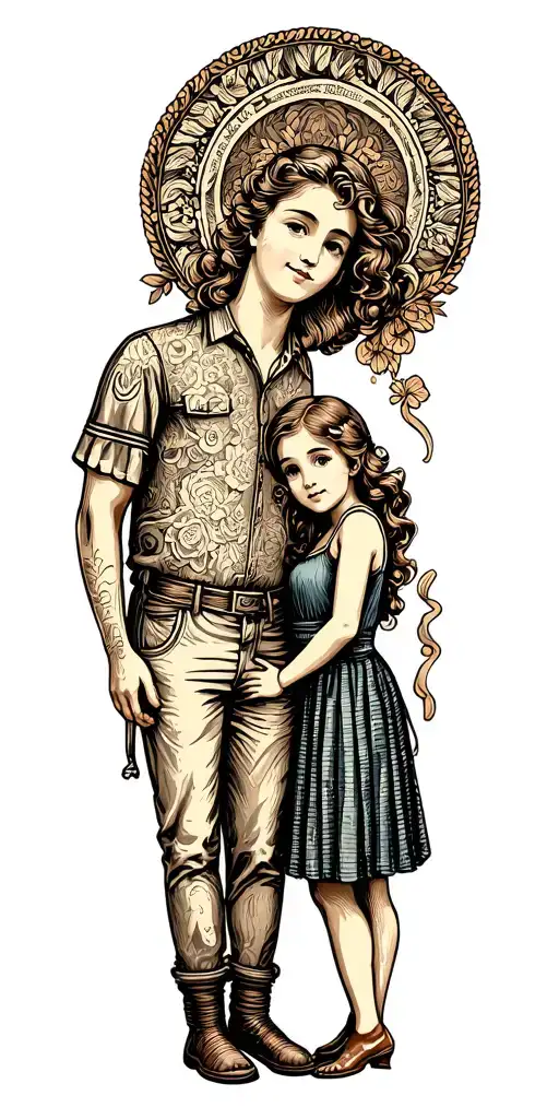 Family Son And Daughter