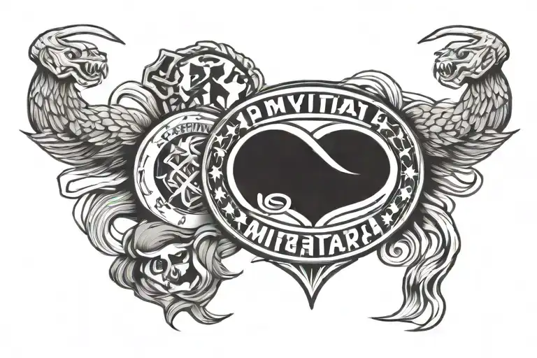 Mixed Martial Arts Symbols Intertwined
