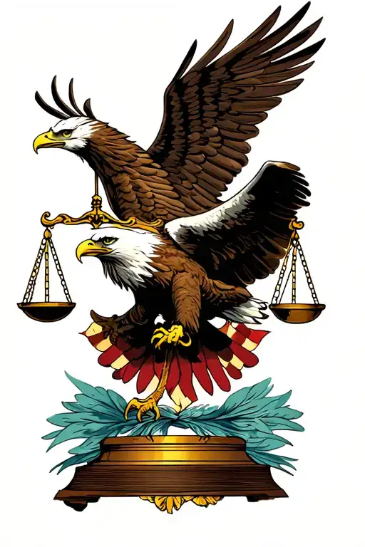 Eagle And Scales Of Justice