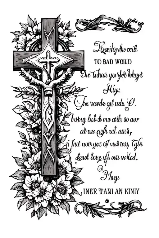 Cross With Bible Verse Under It