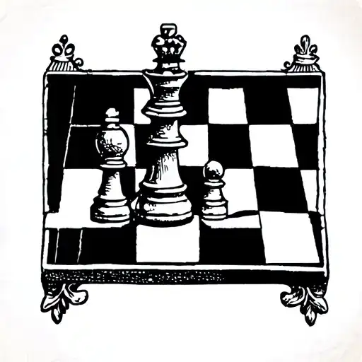 Chess Piece And Board Design