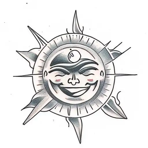 Wanderlust With Smiling Sun And Globe