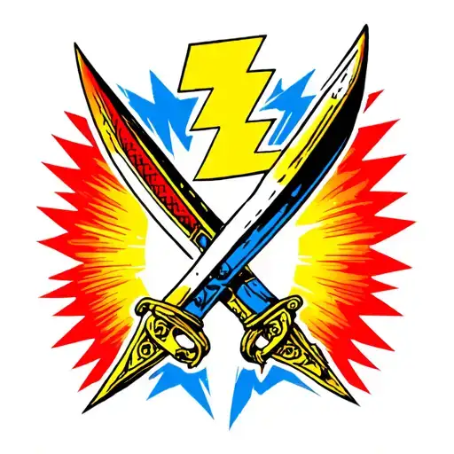 Lighting Bolt And Dagger