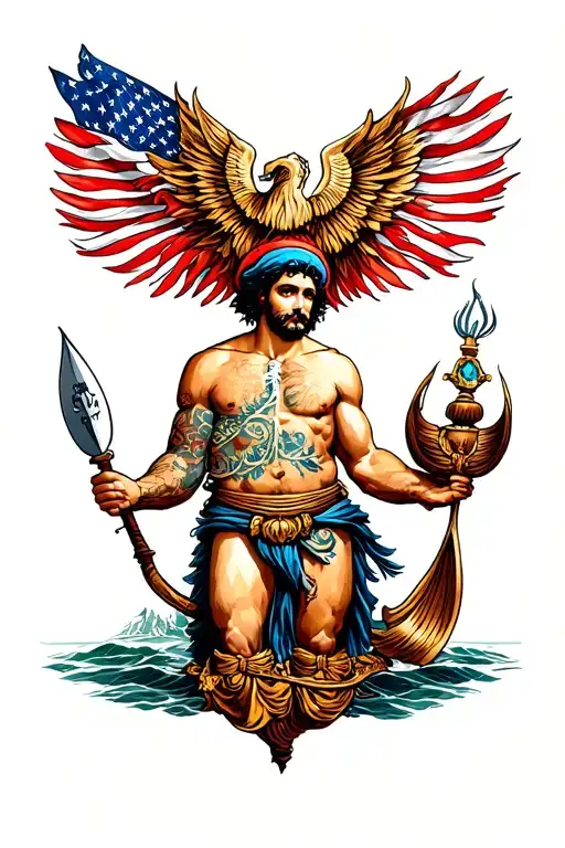 Seaman And God Holding