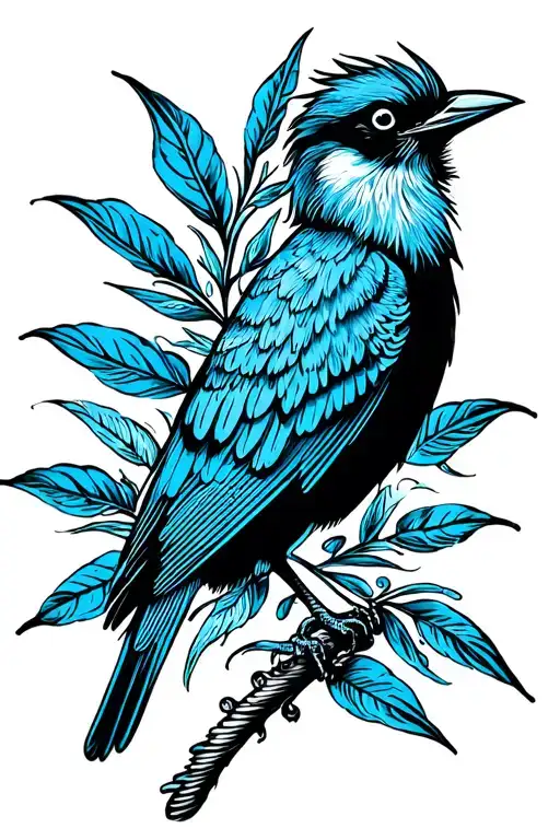Talingo Bird Panama Black And Blue